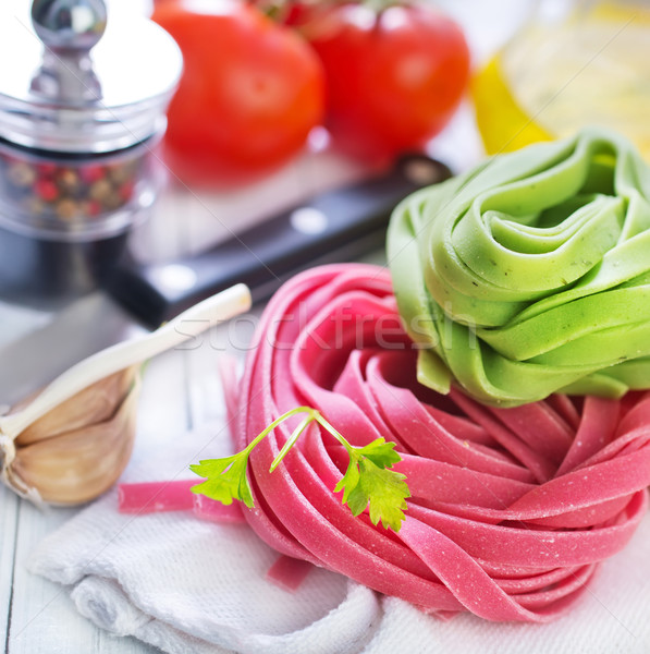 Foto stock: Macarrão · saúde · fundo · cozinha · Óleo