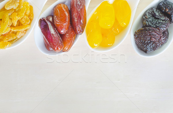Drogen vruchten hout oranje Blauw zwarte Stockfoto © tycoon