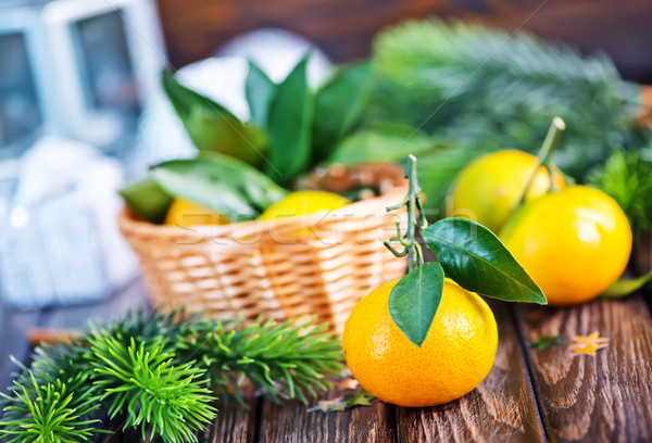fresh tangerines Stock photo © tycoon