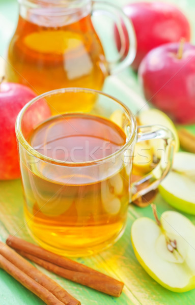 яблочный сок древесины яблоко таблице сока жидкость Сток-фото © tycoon