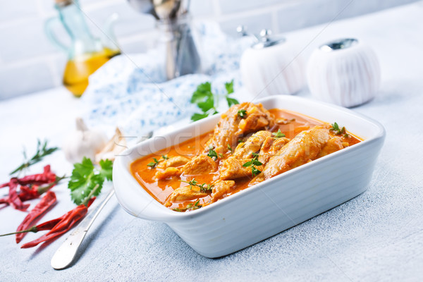 Stock photo: chicken curry