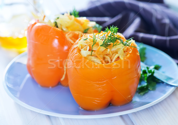 pepper stuffed with cabbage Stock photo © tycoon