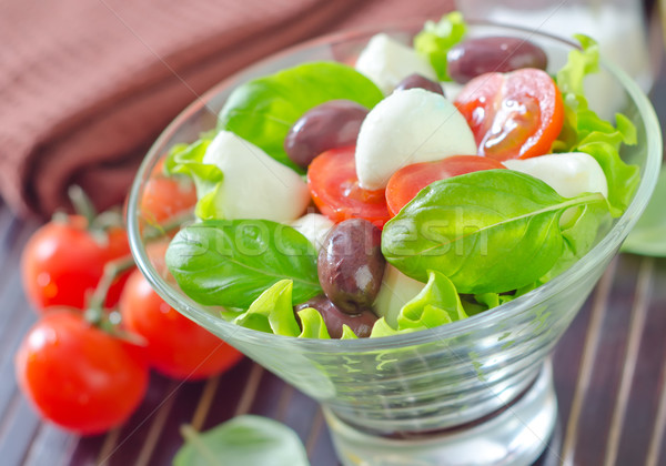 Капрезе фрукты Салат томатный оливкового Вишневое Сток-фото © tycoon