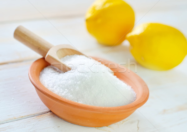 Stock photo: lemon acid