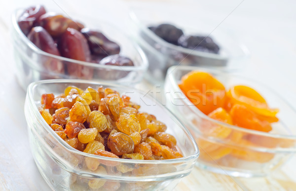 Getrocknet Rosinen Termine Essen Obst Hintergrund Stock foto © tycoon