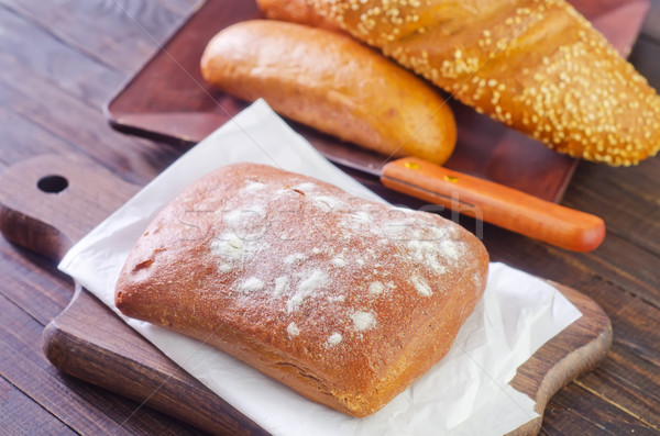Сток-фото: хлеб · древесины · фон · золото · белый · свежие