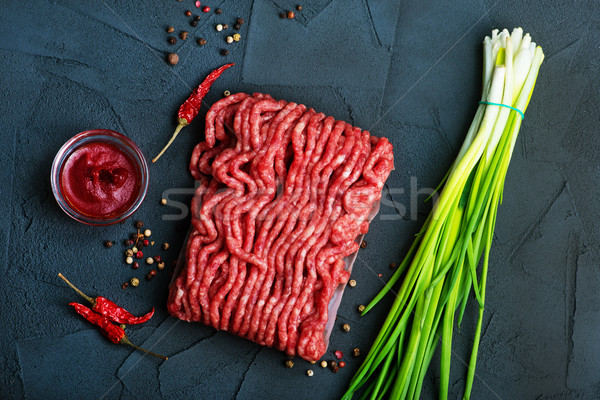 Carne prato tabela fundo cozinhar Foto stock © tycoon