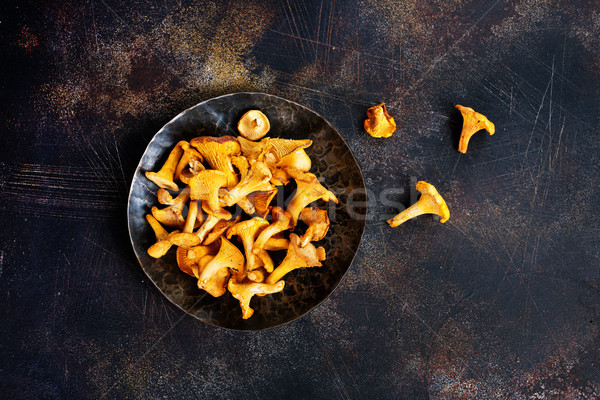 raw mushroom Stock photo © tycoon