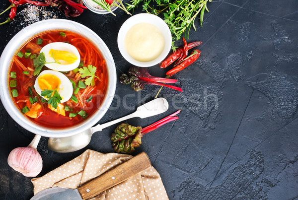 beet soup  Stock photo © tycoon