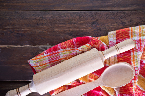 wooden rolling pin Stock photo © tycoon