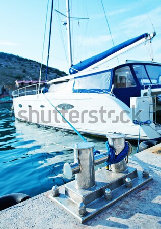 Stock photo: Boats and yachts in port