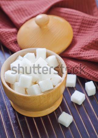 Sucre groupe bonbons blanche cube sweet [[stock_photo]] © tycoon