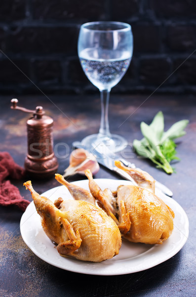 fried quail  Stock photo © tycoon