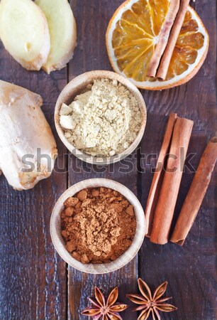 Azúcar tazón mesa textura madera energía Foto stock © tycoon