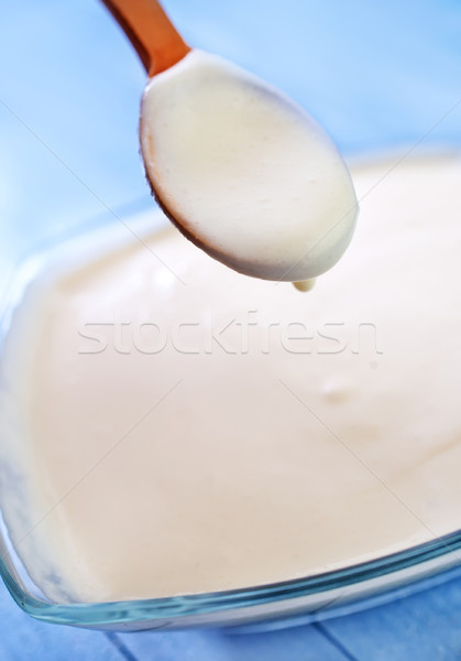 Sauer Küche Käse Milch Kochen Sahne Stock foto © tycoon