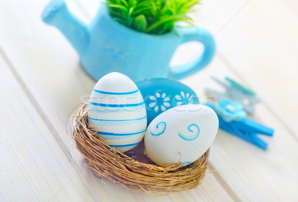 œufs de Pâques Pâques printemps design oeuf fond [[stock_photo]] © tycoon