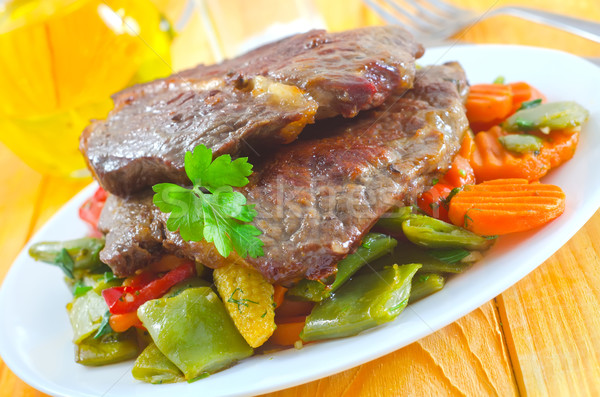 Stock photo: baked meat with vegetables