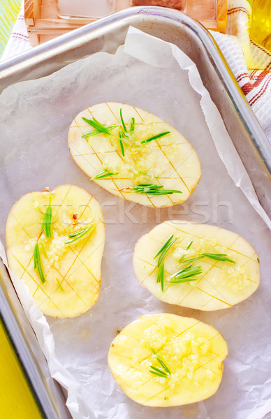 potato with rosemary and garlic Stock photo © tycoon