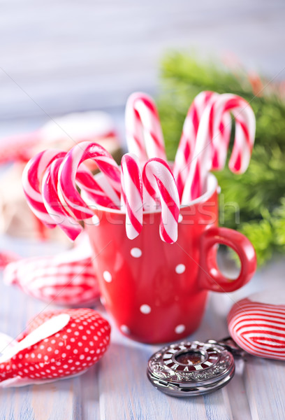 [[stock_photo]]: Noël · décoration · bougies · table · heureux · fond