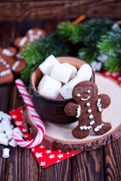 Noël cookies bonbons boire rouge blanche [[stock_photo]] © tycoon