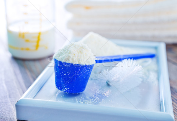 Alimentos para bebês comida criança saúde leite jantar Foto stock © tycoon