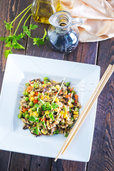 fried rice with vegetables Stock photo © tycoon