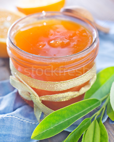 Сток-фото: Jam · апельсинов · фрукты · таблице · завтрак · лимона