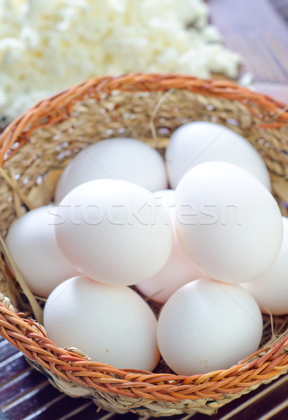 raw eggs Stock photo © tycoon