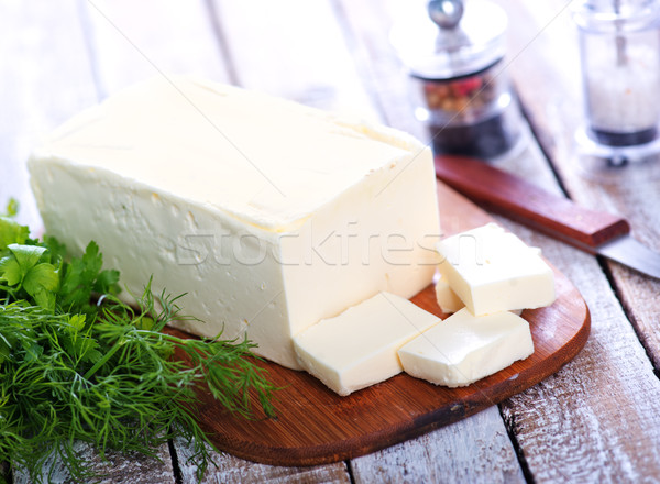 Masło świeże pokładzie tabeli tle kuchnia Zdjęcia stock © tycoon