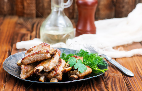 Stock photo: fried meat