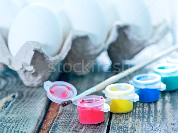 eggs and paint Stock photo © tycoon