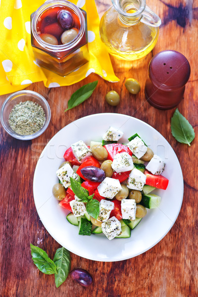 greek salad Stock photo © tycoon