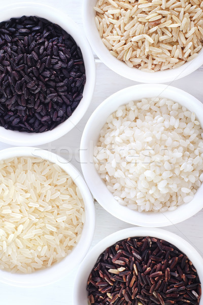 Brut riz groupe studio contenant couleur [[stock_photo]] © tycoon