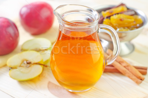 Stockfoto: Appelsap · vruchten · glas · Rood · leven · najaar