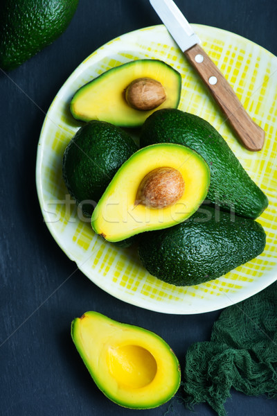 Avocado vers tabel groene tuin achtergrond Stockfoto © tycoon