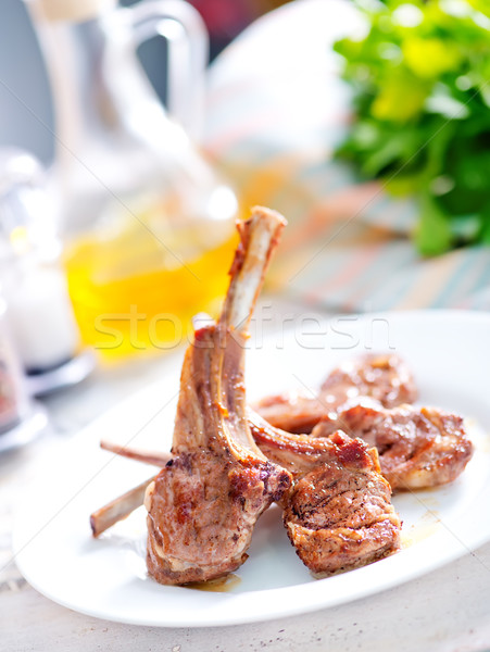 fried chop meat Stock photo © tycoon