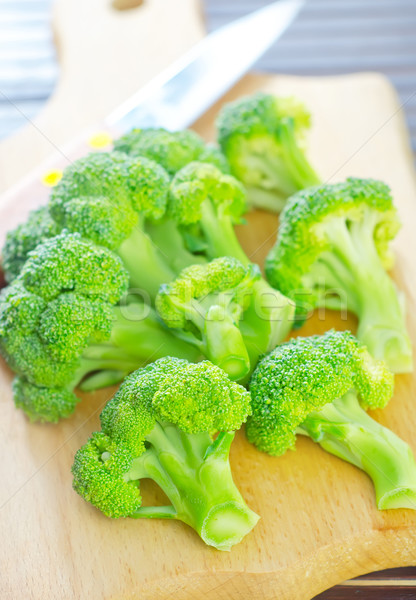 Broccoli natură vară verde culoare cap Imagine de stoc © tycoon
