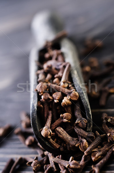 Foto stock: Clavos · mesa · especias · madera · médicos