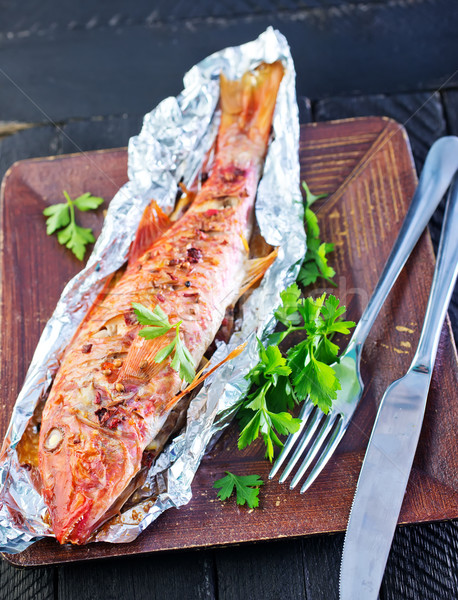 baked fish Stock photo © tycoon