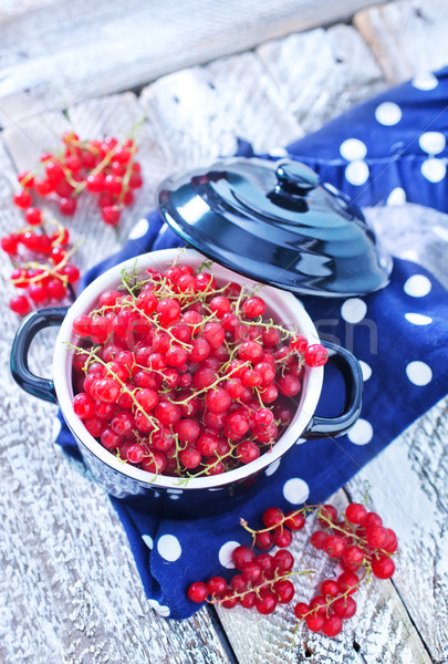 Fresco vermelho groselha comida fruto Foto stock © tycoon
