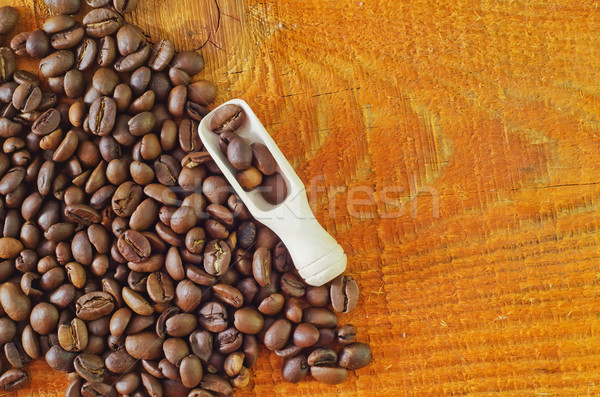кофе лист ножом банка концепция боб Сток-фото © tycoon