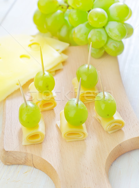 canape with drape and cheese Stock photo © tycoon