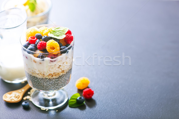 Milch Samen Beeren Tabelle Natur Obst Stock foto © tycoon