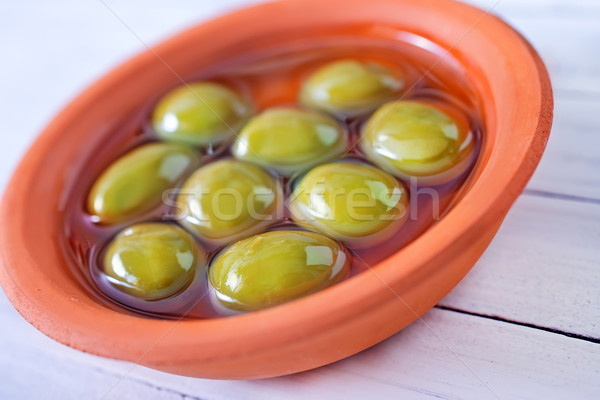 Zdjęcia stock: Zielone · oliwek · owoców · grupy · oleju · roślin