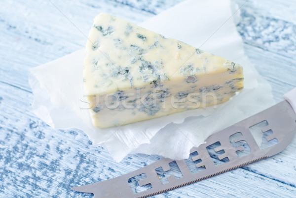 Schimmelkaas Blauw plaat eten boord picknick Stockfoto © tycoon