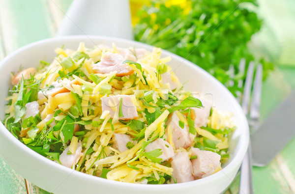 salad with chicken and cheese Stock photo © tycoon