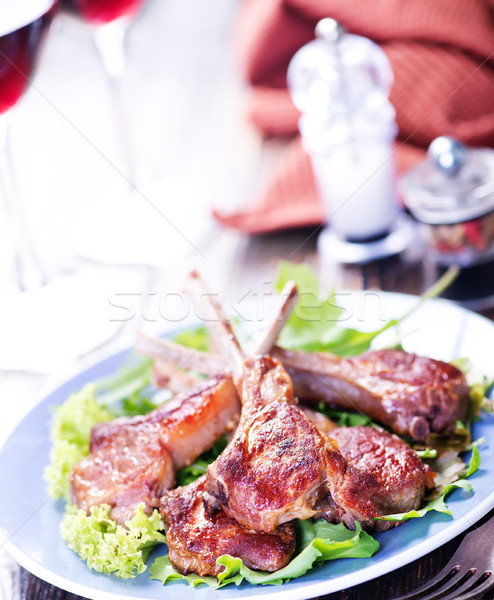 Stock photo: fried meat