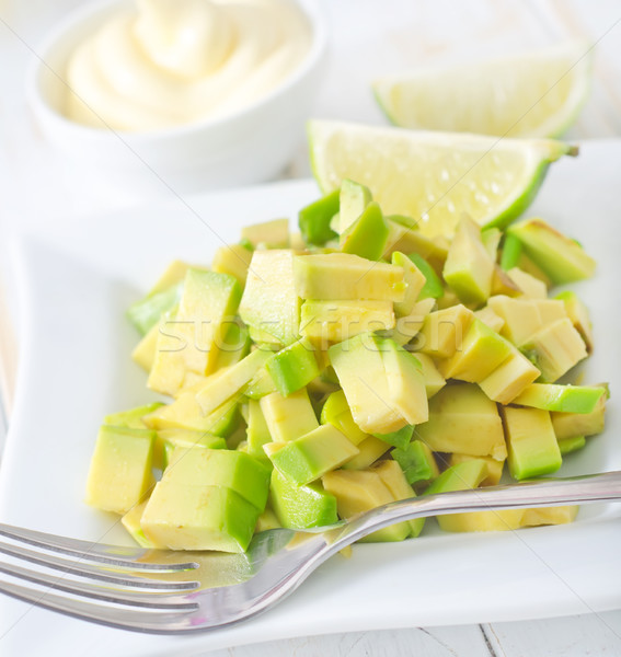 Salade avocado gezondheid kleur sandwich eten Stockfoto © tycoon