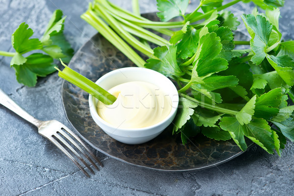 celery with sauce Stock photo © tycoon