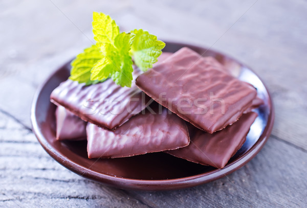Foto stock: Chocolate · textura · comida · verde · leite · doce